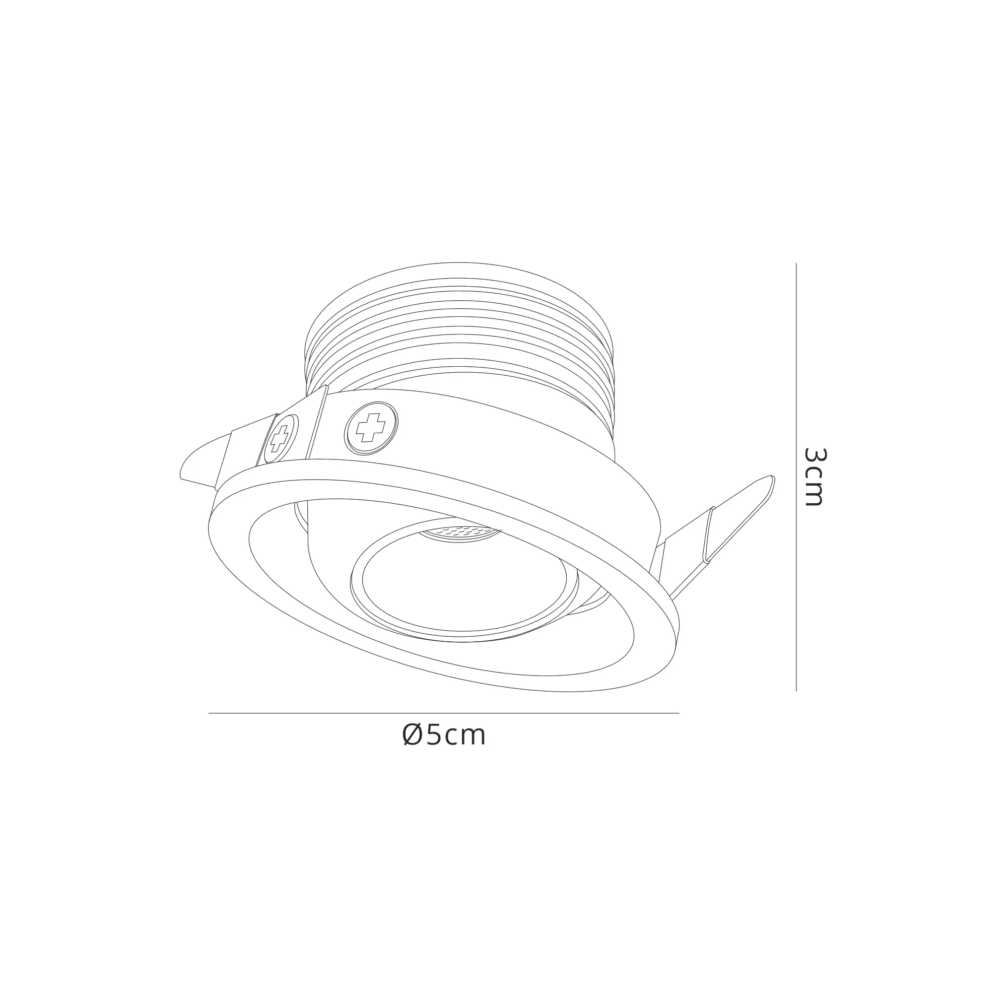 Neptuno Mini Swivel Spotlight 3W LED M7453  Mantra Fusion Neptuno